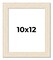 10x12 Wide Barnwood Picture Frame with UV-Resistant Acrylic & Acid Free Backing, Available in 6 Paint Finishes - Grey, Brown, White, and Black